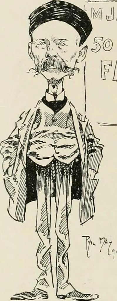 An illustration from The Phil May album, 1900, leaf 101