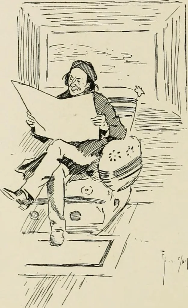 An illustration from The Phil May album, 1900, leaf 103