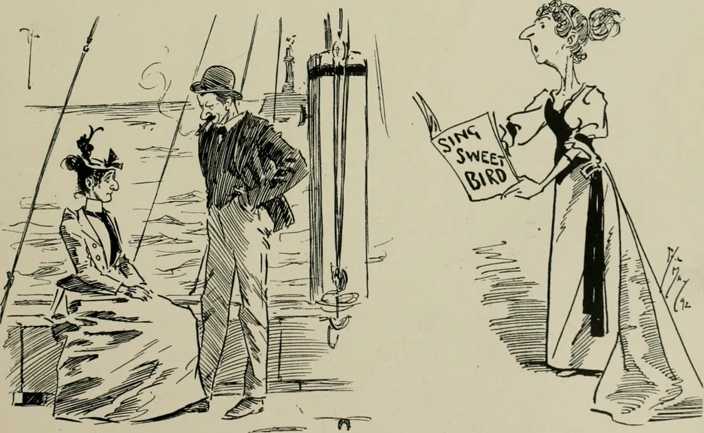 An illustration from The Phil May album, 1900, leaf 104