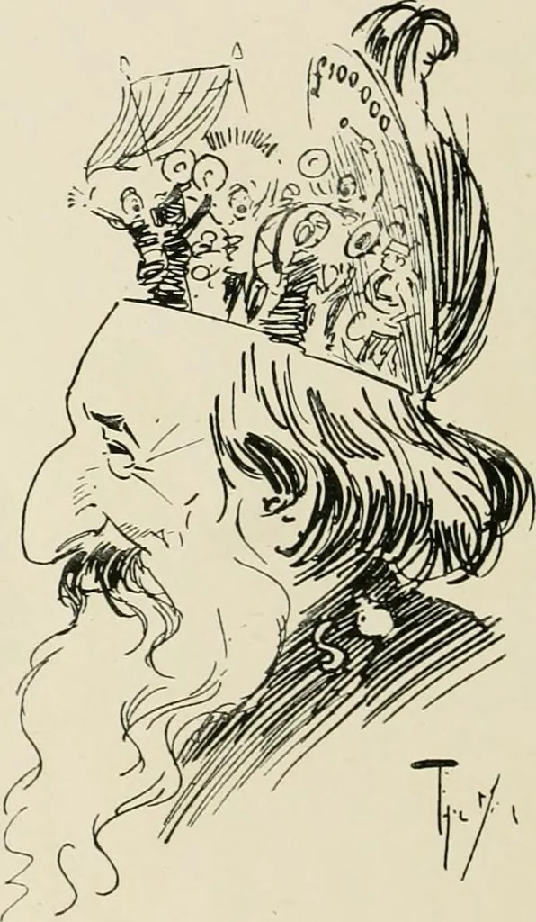 An illustration from The Phil May album, 1900, leaf 107