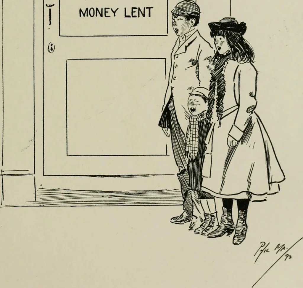 An illustration from The Phil May album, 1900, leaf 110