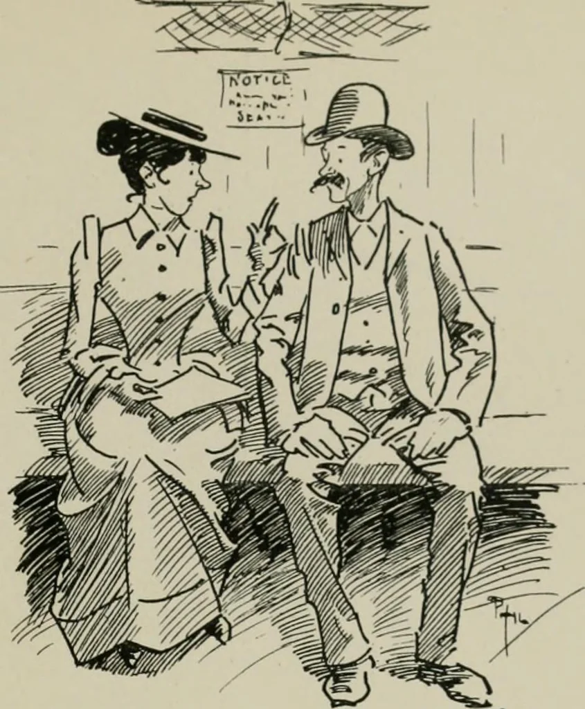 An illustration from The Phil May album, 1900, leaf 112