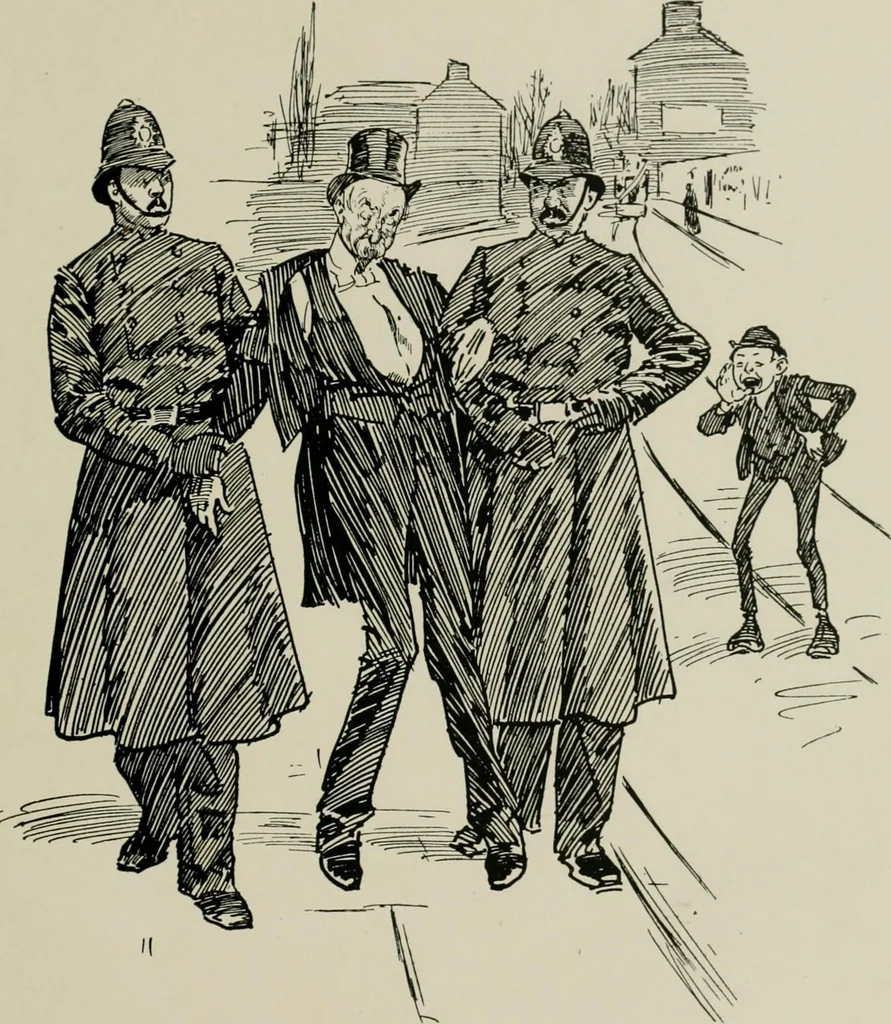 An illustration from The Phil May album, 1900, leaf 114