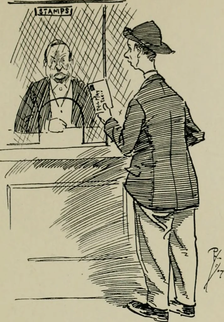 An illustration from The Phil May album, 1900, leaf 116
