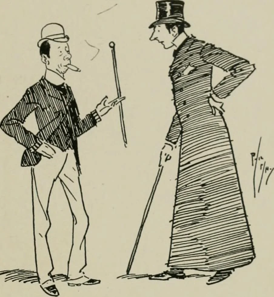 An illustration from The Phil May album, 1900, leaf 116