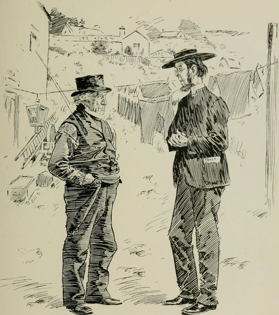 An illustration from The Phil May album, 1900, leaf 42