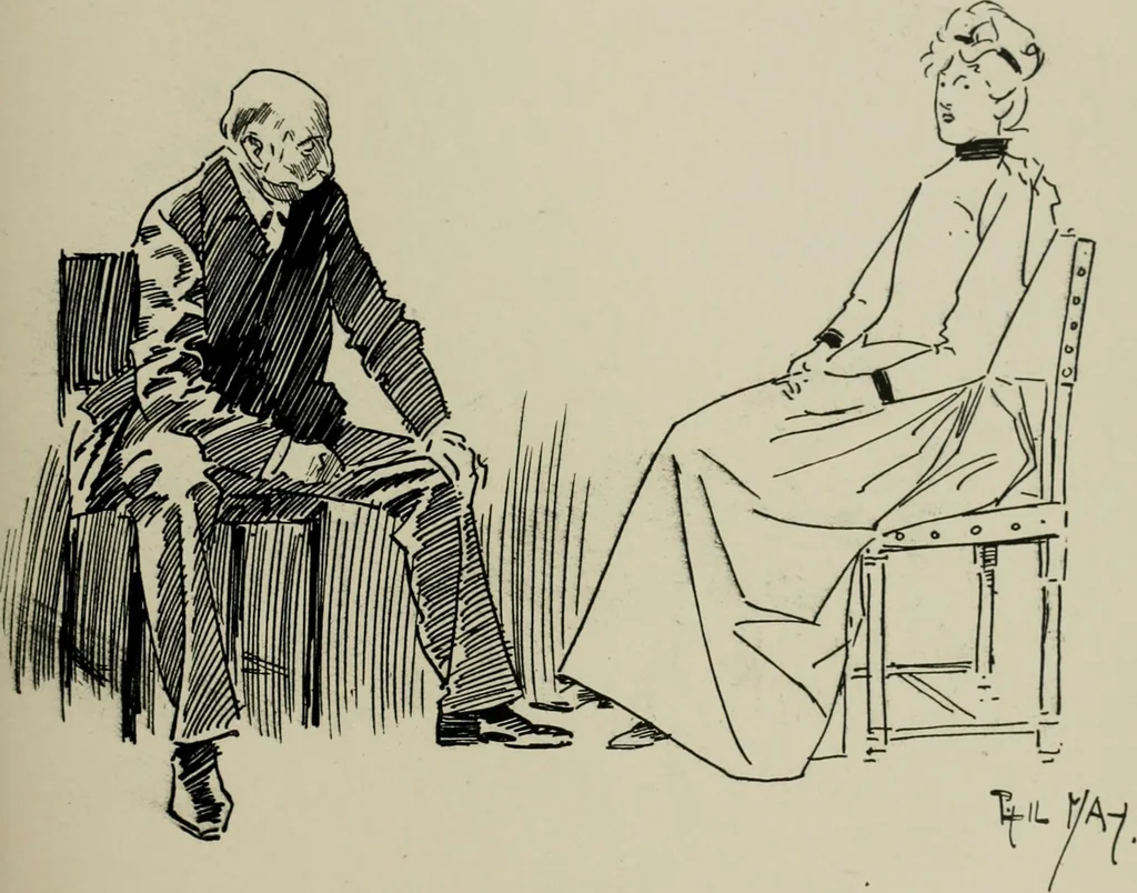 An illustration from The Phil May album, 1900, leaf 56