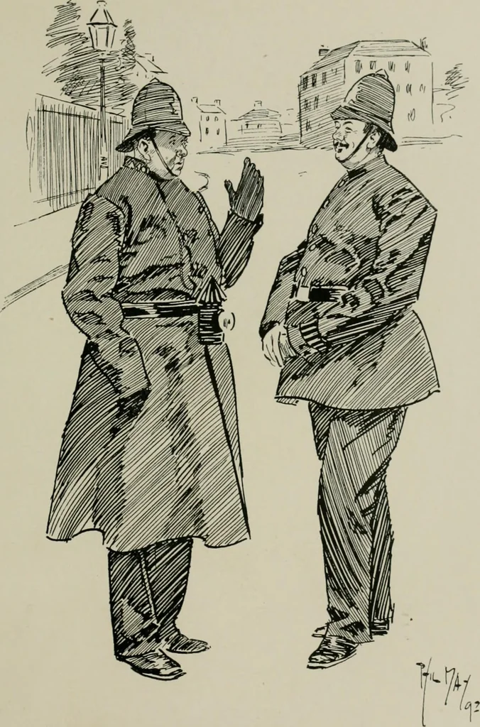 An illustration from The Phil May album, 1900, leaf 58