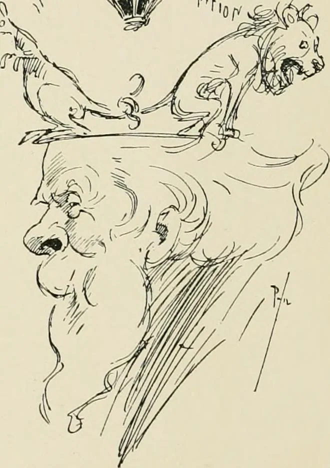 An illustration from The Phil May album, 1900, leaf 63