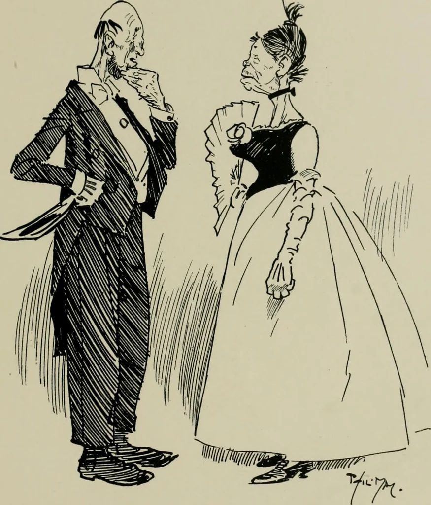 An illustration from The Phil May album, 1900, leaf 64