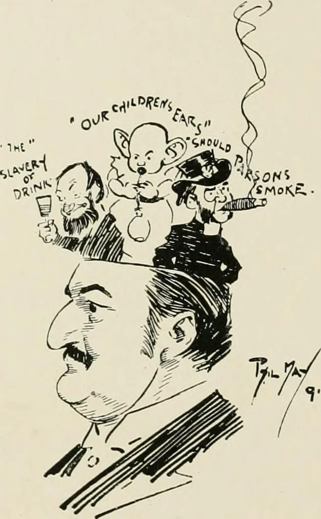 An illustration from The Phil May album, 1900, leaf 69