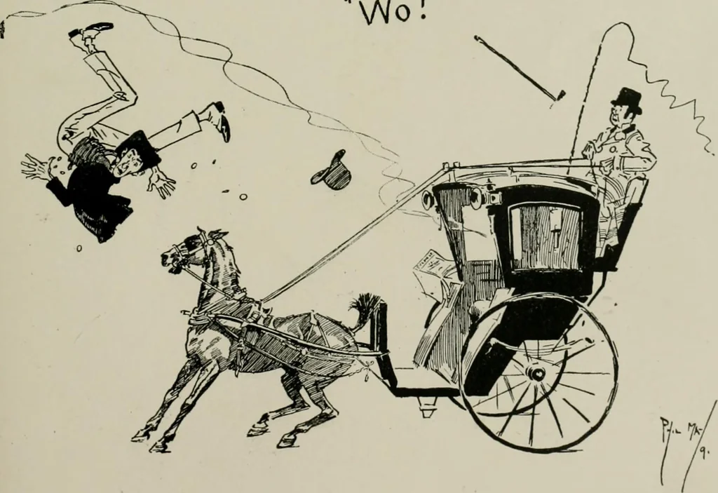 An illustration from The Phil May album, 1900, leaf 70
