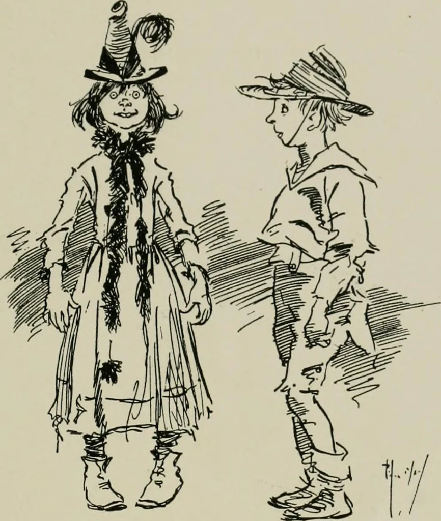 An illustration from The Phil May album, 1900, leaf 76