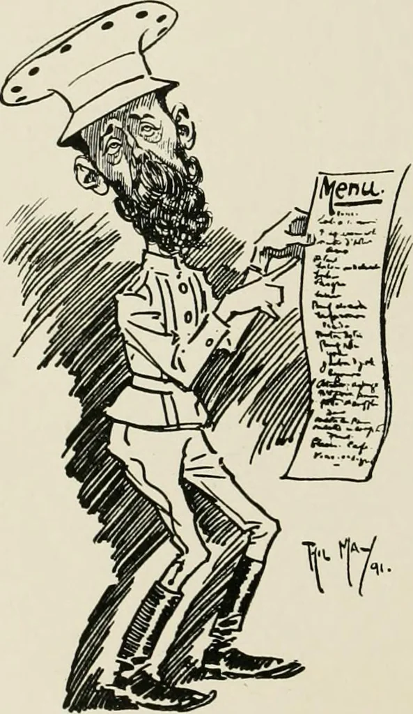An illustration from The Phil May album, 1900, leaf 77