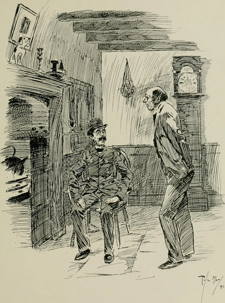 An illustration from The Phil May album, 1900, leaf 86