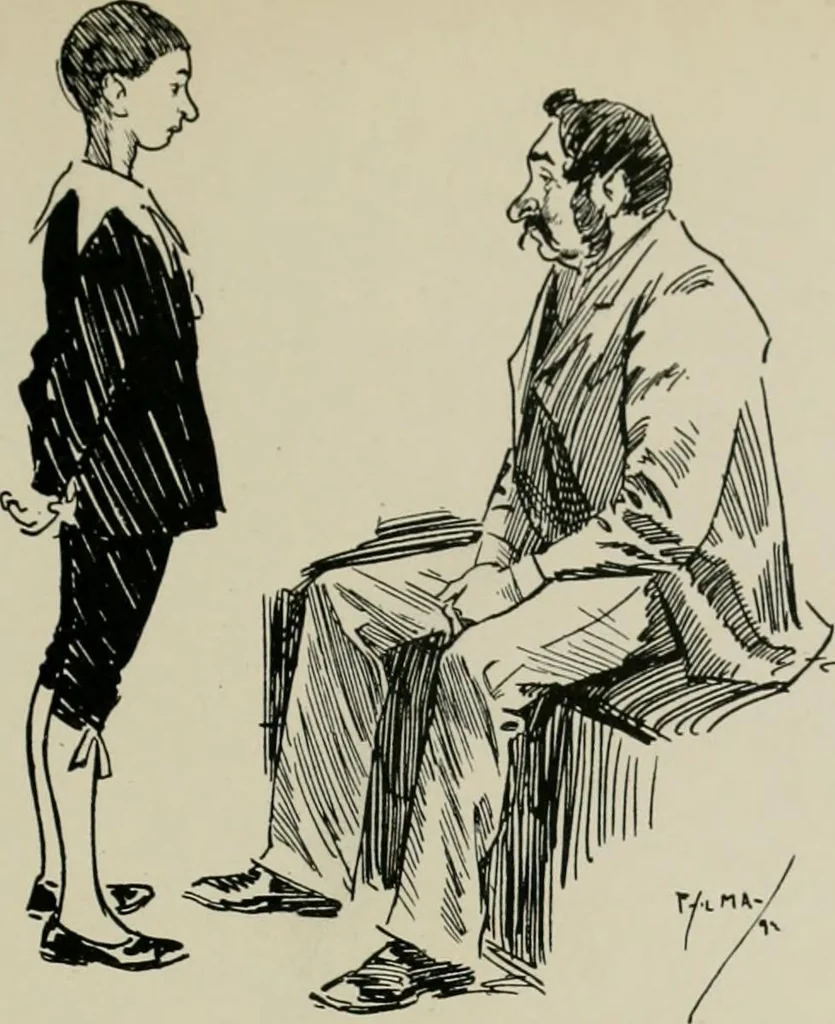 An illustration from The Phil May album, 1900, leaf 96