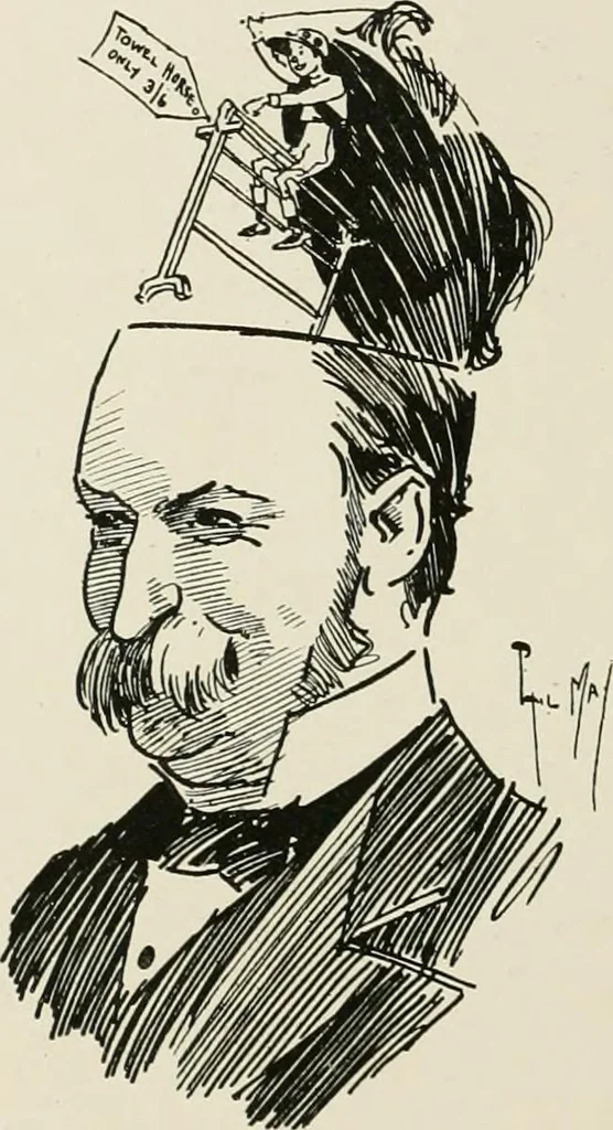 An illustration from The Phil May album, 1900, leaf 97