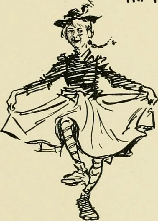An illustration from Phil May's ABC; fifty-two original designs forming two humorous alphabets from A to Z, 1897, leaf 116
