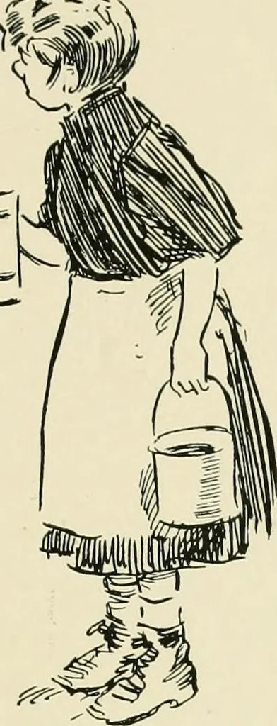 An illustration from Phil May's ABC; fifty-two original designs forming two humorous alphabets from A to Z, 1897, leaf 54