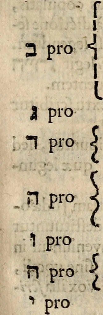 An illustration from Philologus Hebraeus : continens quaestiones hebraicas quae circa Vetus Testamentum Hebraeum fere moveri solent, 1694, leaf 302