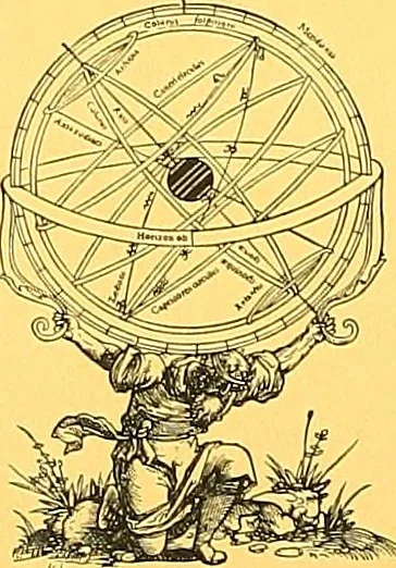 An illustration from Philosophiae naturalis principia mathematica, 1687, leaf 1