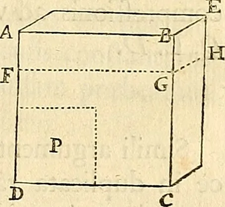 An illustration from Philosophiae naturalis principia mathematica, 1687, leaf 314