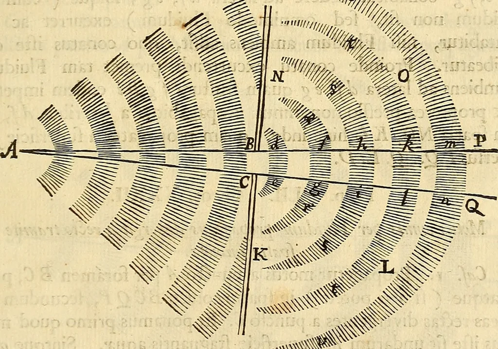 An illustration from Philosophiae naturalis principia mathematica, 1687, leaf 368