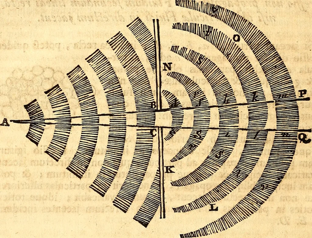 An illustration from Philosophiae naturalis principia mathematica, 1723, leaf 365