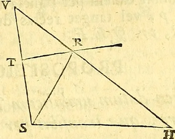 An illustration from Philosophiae naturalis principia mathematica, 1723, leaf 92