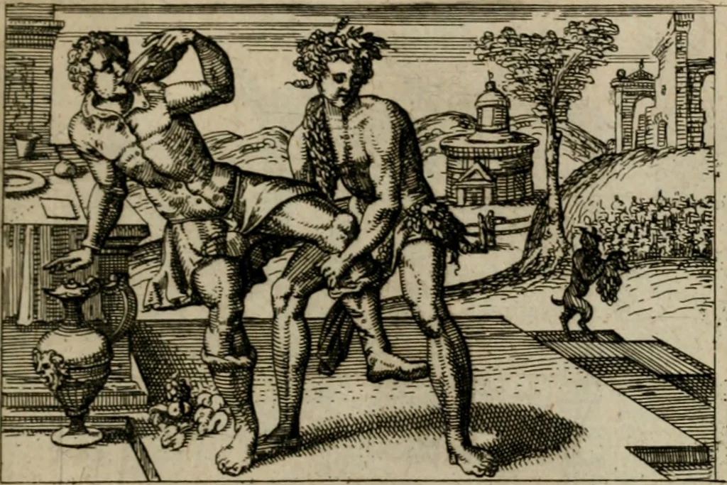 An illustration from PHILOSOPHIA PRACTICA, 1624, leaf 100