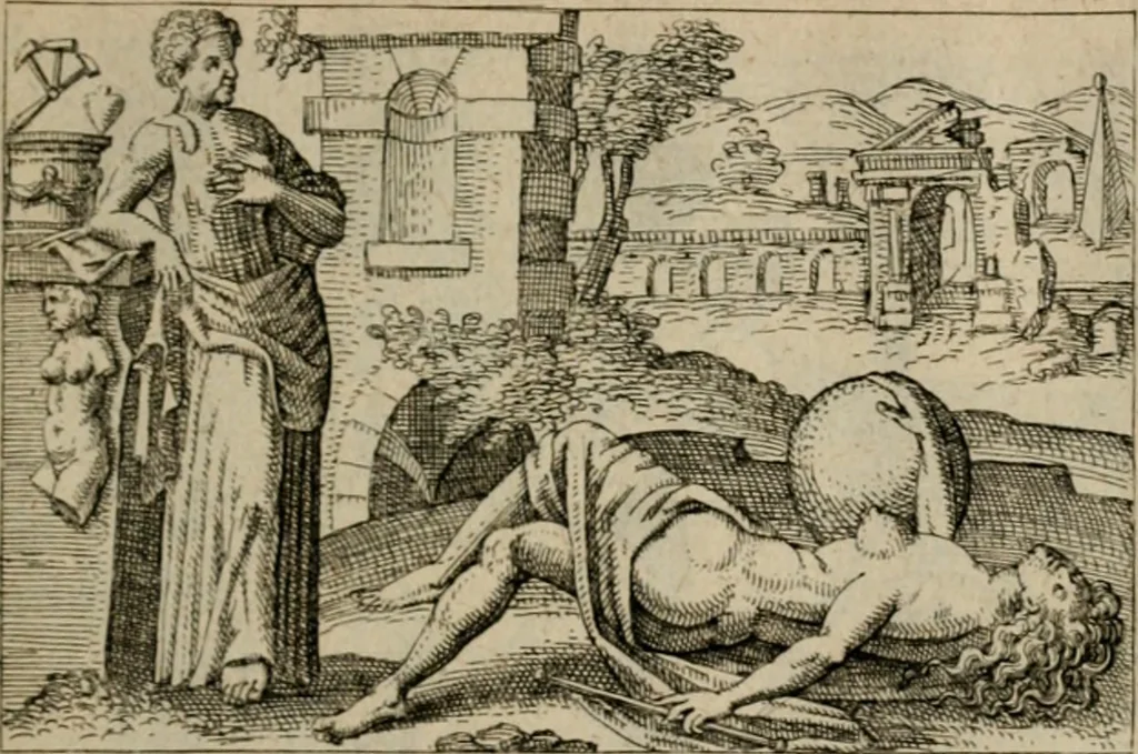 An illustration from PHILOSOPHIA PRACTICA, 1624, leaf 110