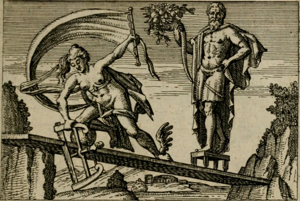 An illustration from PHILOSOPHIA PRACTICA, 1624, leaf 114