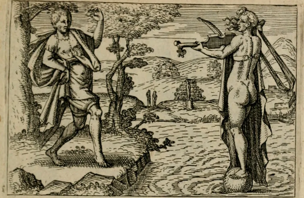 An illustration from PHILOSOPHIA PRACTICA, 1624, leaf 120