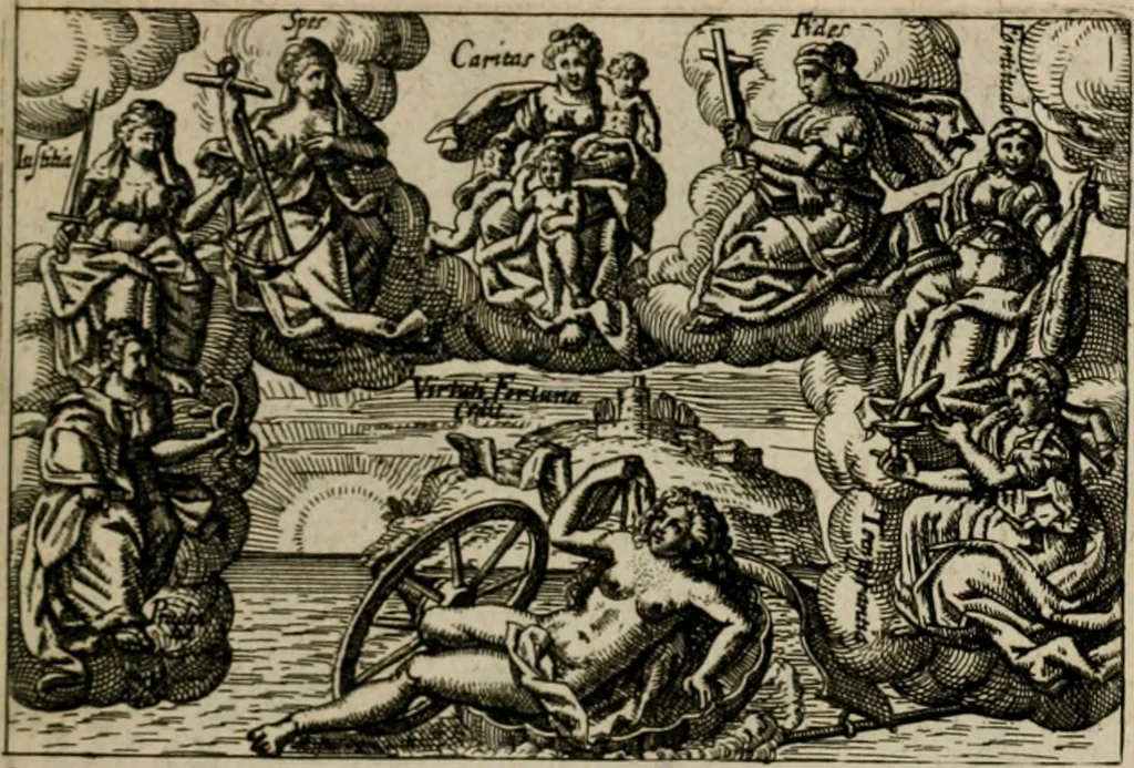 An illustration from PHILOSOPHIA PRACTICA, 1624, leaf 122