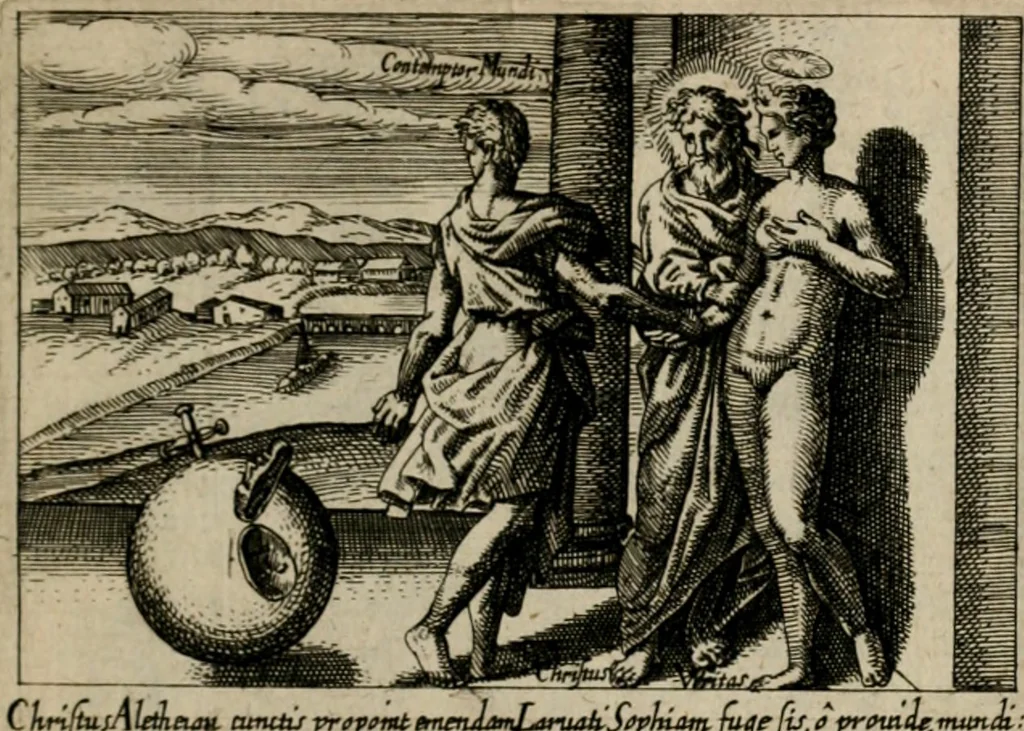 An illustration from PHILOSOPHIA PRACTICA, 1624, leaf 160