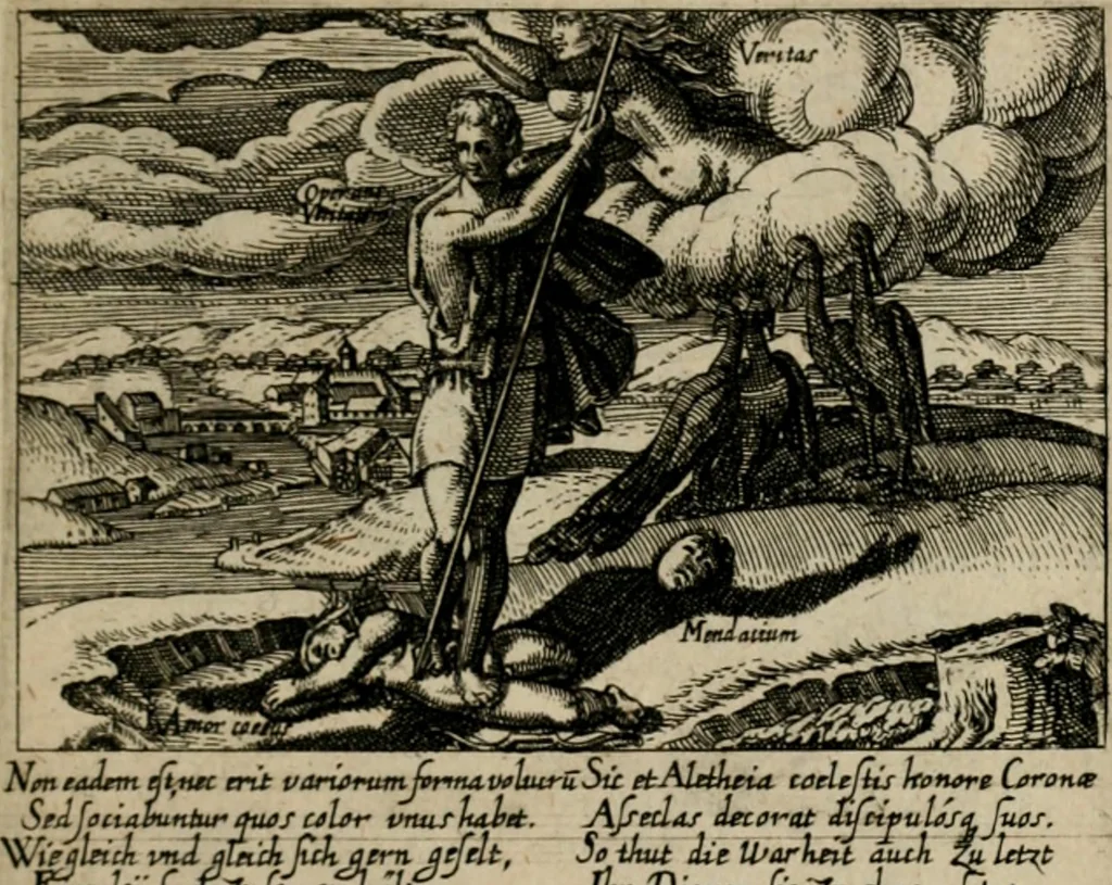 An illustration from PHILOSOPHIA PRACTICA, 1624, leaf 162