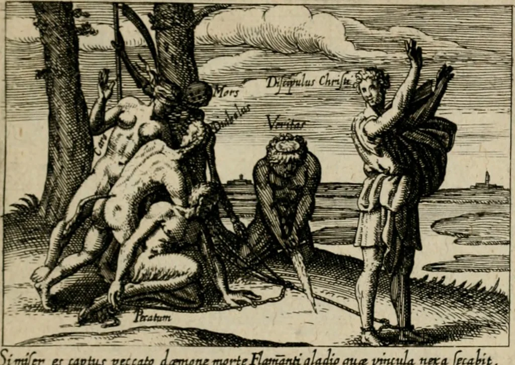 An illustration from PHILOSOPHIA PRACTICA, 1624, leaf 164