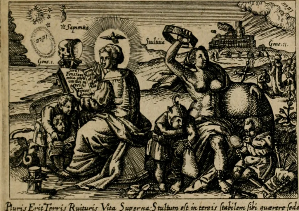 An illustration from PHILOSOPHIA PRACTICA, 1624, leaf 170