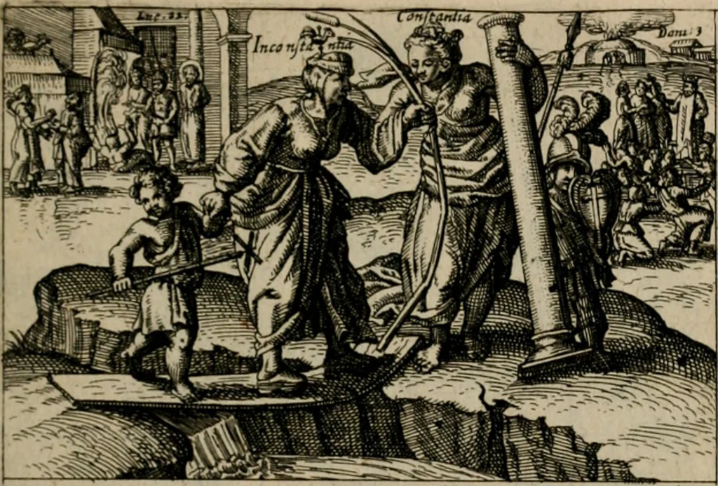 An illustration from PHILOSOPHIA PRACTICA, 1624, leaf 182