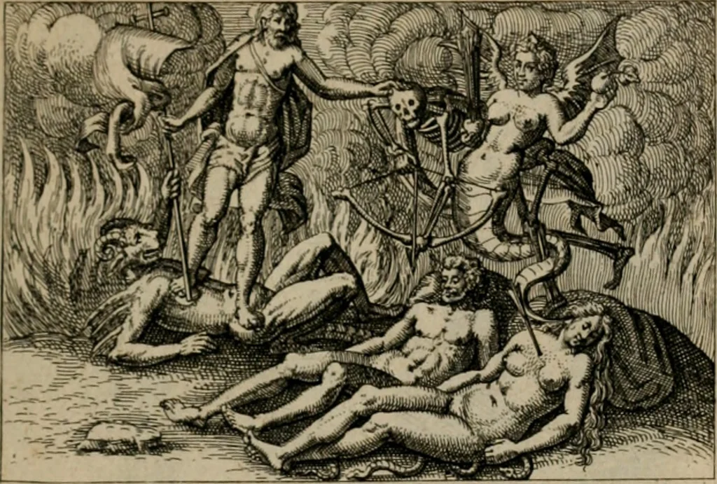 An illustration from PHILOSOPHIA PRACTICA, 1624, leaf 186