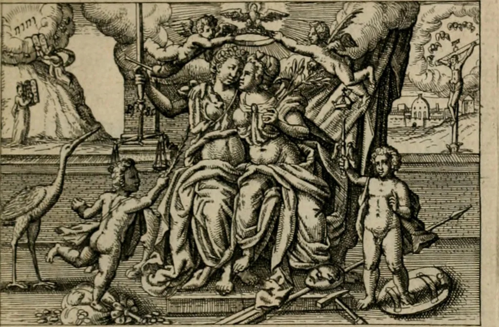 An illustration from PHILOSOPHIA PRACTICA, 1624, leaf 188