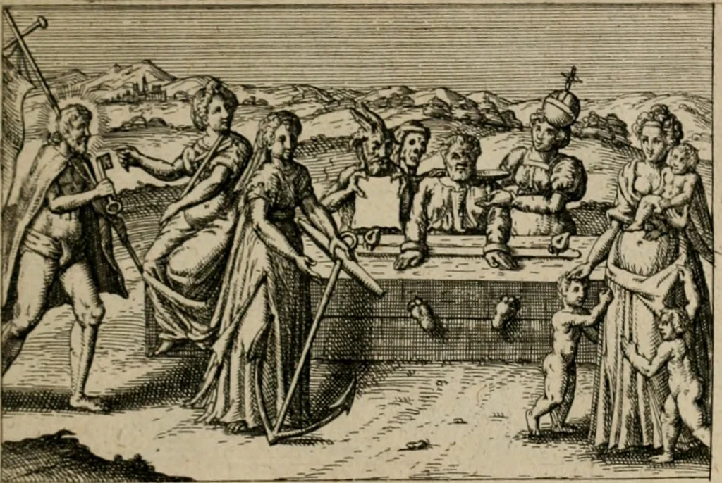 An illustration from PHILOSOPHIA PRACTICA, 1624, leaf 198