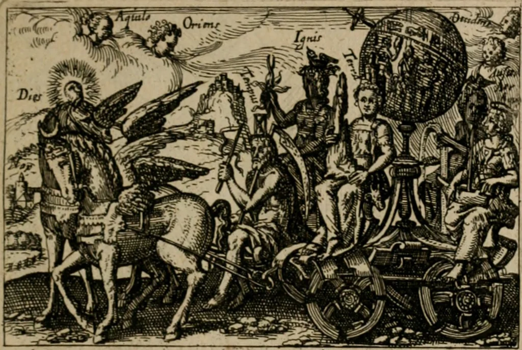 An illustration from PHILOSOPHIA PRACTICA, 1624, leaf 20