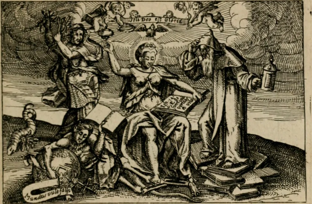 An illustration from PHILOSOPHIA PRACTICA, 1624, leaf 200