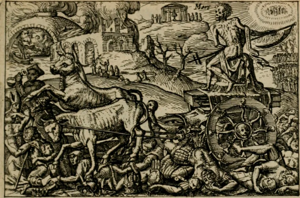 An illustration from PHILOSOPHIA PRACTICA, 1624, leaf 206