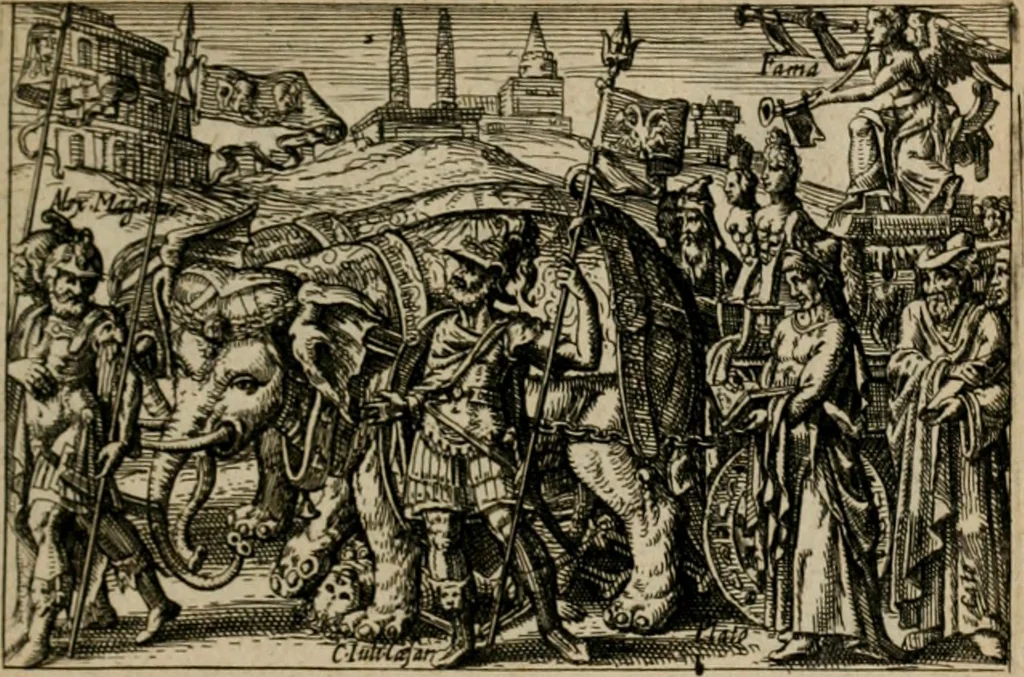 An illustration from PHILOSOPHIA PRACTICA, 1624, leaf 208