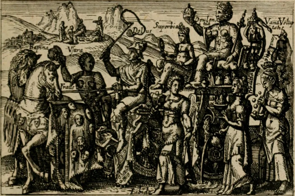 An illustration from PHILOSOPHIA PRACTICA, 1624, leaf 22