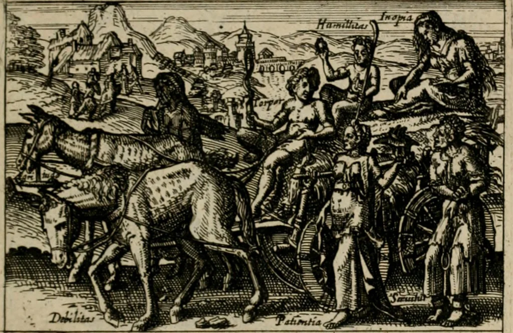 An illustration from PHILOSOPHIA PRACTICA, 1624, leaf 30