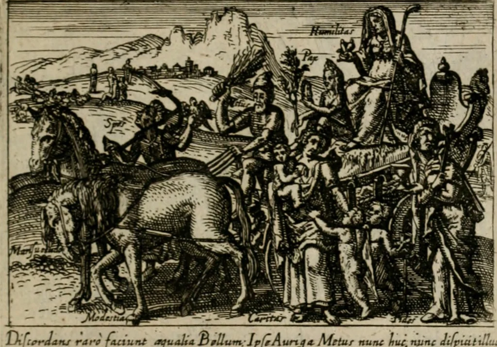 An illustration from PHILOSOPHIA PRACTICA, 1624, leaf 32