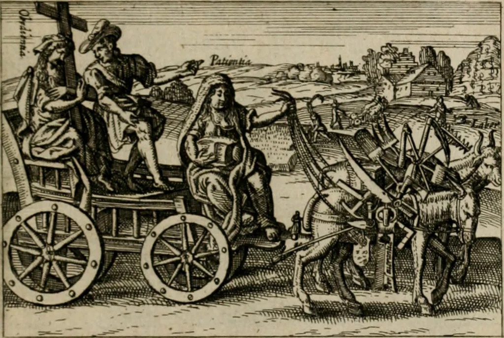 An illustration from PHILOSOPHIA PRACTICA, 1624, leaf 40